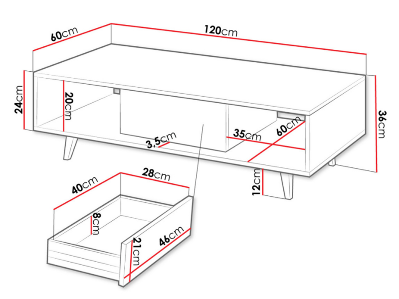 Mesa de Centro Terra 120cm